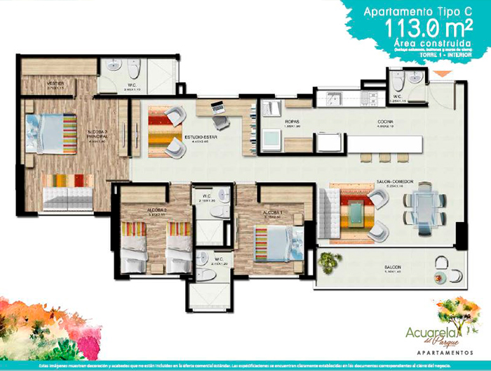 Acuarela del parque planos (2) MultiHomes Acuarela del parque planos (2) MultiHomes