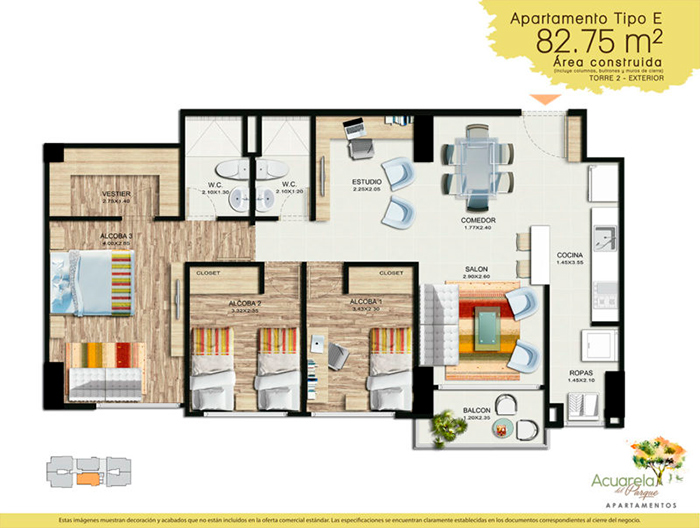 Acuarela del parque planos (6) MultiHomes Acuarela del parque planos (6) MultiHomes